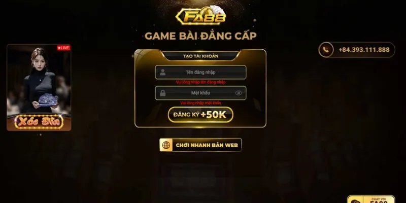 Đăng Ký Fa88 | Thao Tác Đơn Giản Thoả Sức Chơi Game